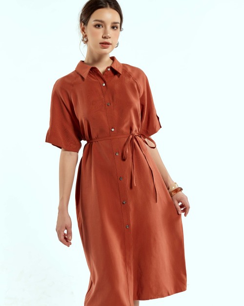 Sixdo SIXDO Woven Flared Dress for Women